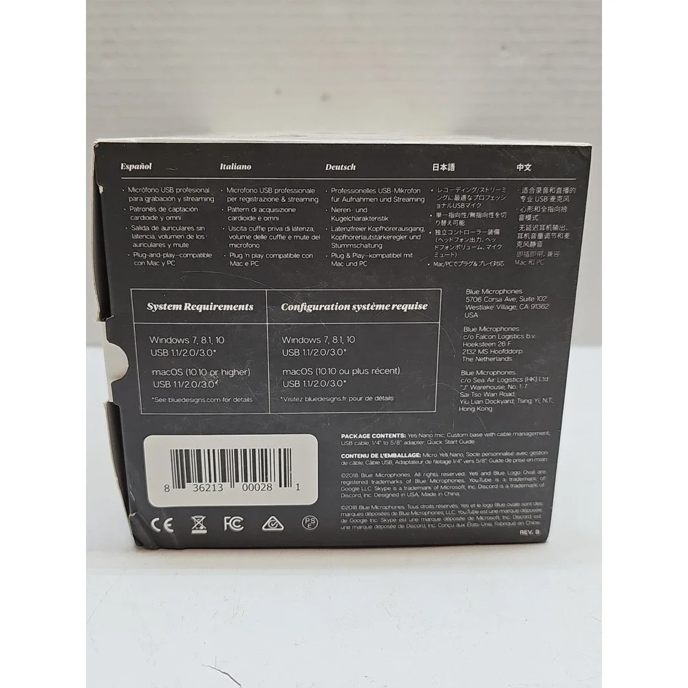 Blue Yeti Nano Premium‎ USB Mic for Recording & Streaming – Shadow Gray - Open